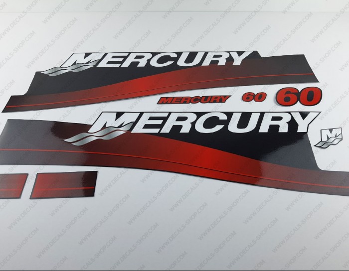 Mercury 60HP Two Stroke 2006 Outboard Decal Kit